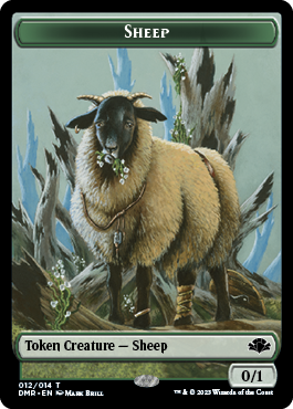 Elephant // Sheep Double-Sided Token [Dominaria Remastered Tokens] | Empire Gaming NC