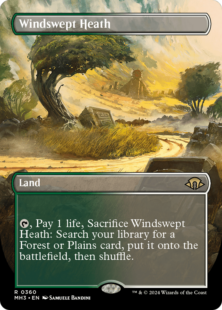 Windswept Heath (Borderless) [Modern Horizons 3] | Empire Gaming NC