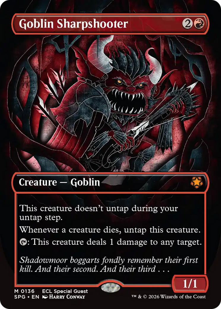 Goblin Sharpshooter (Borderless) [Lorwyn Eclipsed Special Guests] | Empire Gaming NC