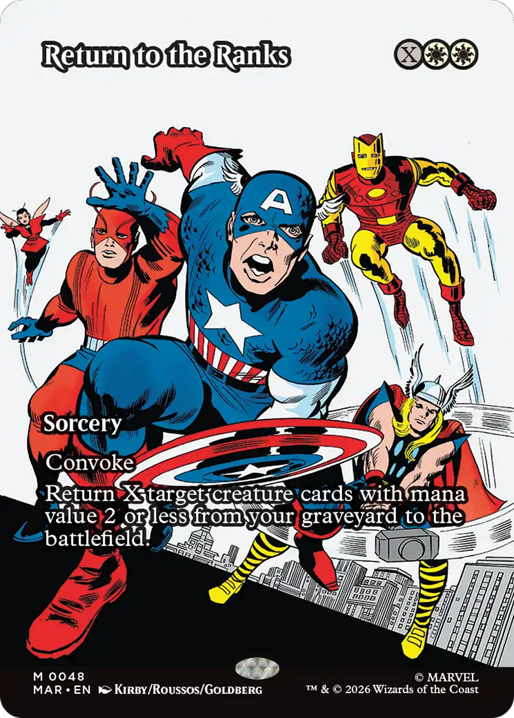 Return to the Ranks (Borderless) [Marvel Universe: Eternal-Legal] | Empire Gaming NC