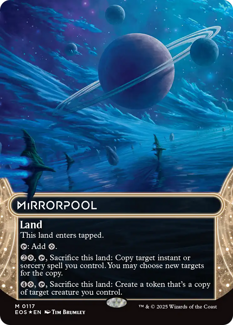 Mirrorpool (0117) (Borderless) (Galaxy Foil) [Edge of Eternities: Stellar Sights] | Empire Gaming NC