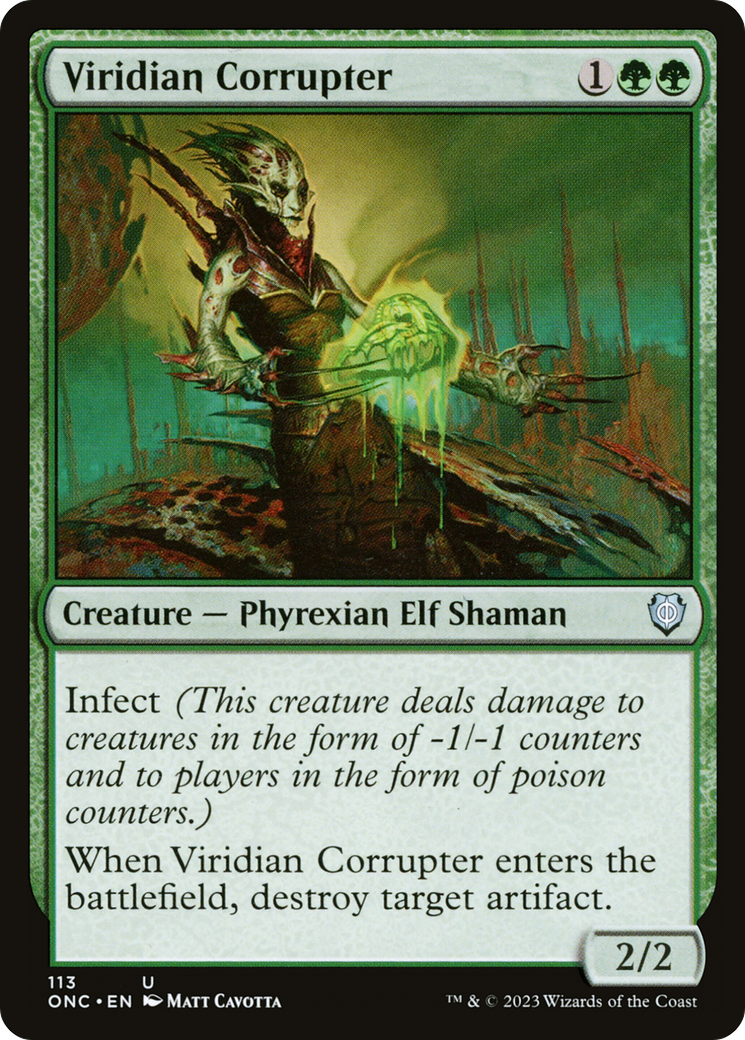 Viridian Corrupter [Phyrexia: All Will Be One Commander] | Empire Gaming NC