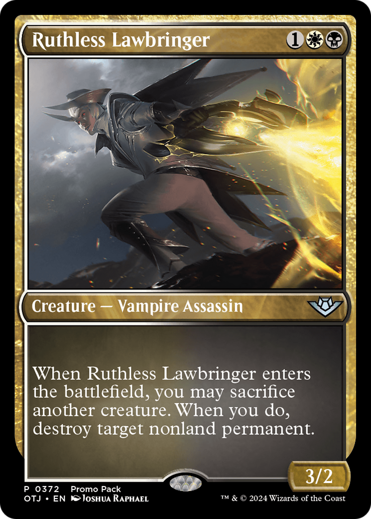 Ruthless Lawbringer (Promo Pack) [Outlaws of Thunder Junction Promos] | Empire Gaming NC