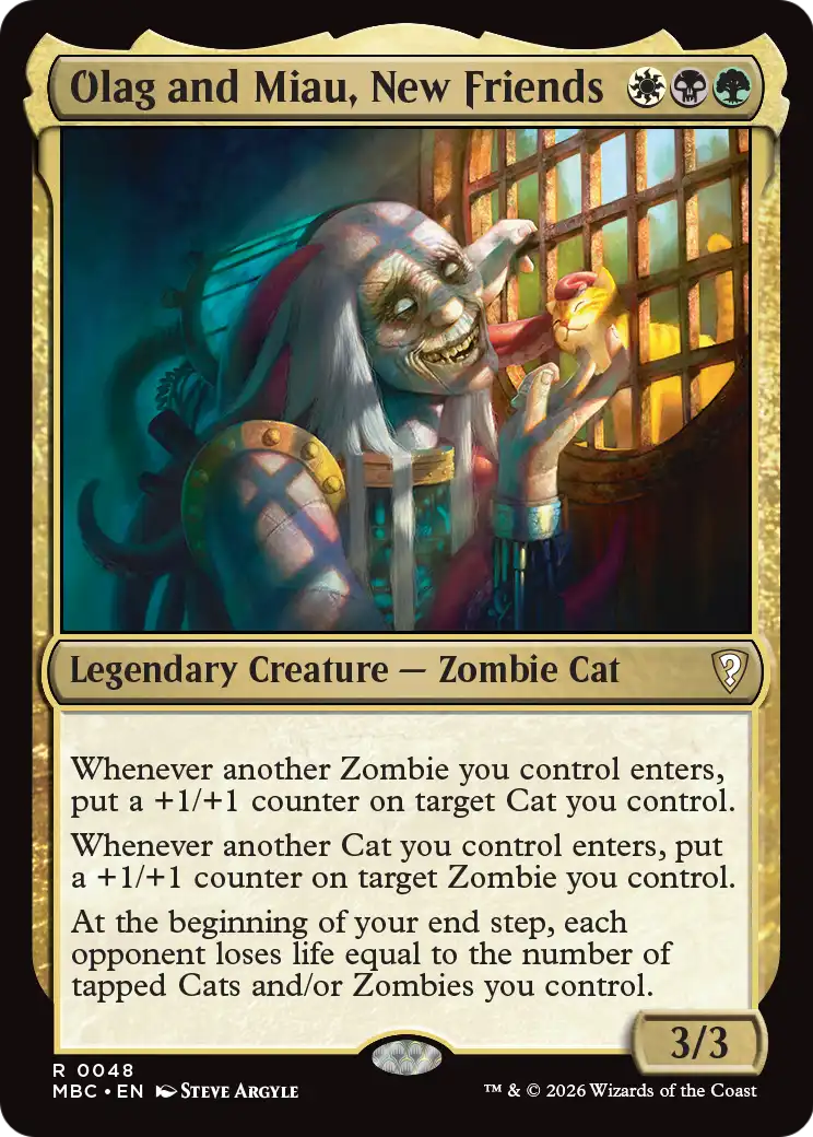 Olag and Miau, New Friends [Mystery Booster: Commander Edition] | Empire Gaming NC