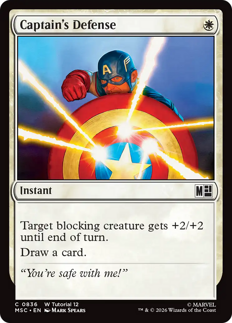 Captain's Defense (0836) [Marvel Super Heroes Commander] | Empire Gaming NC