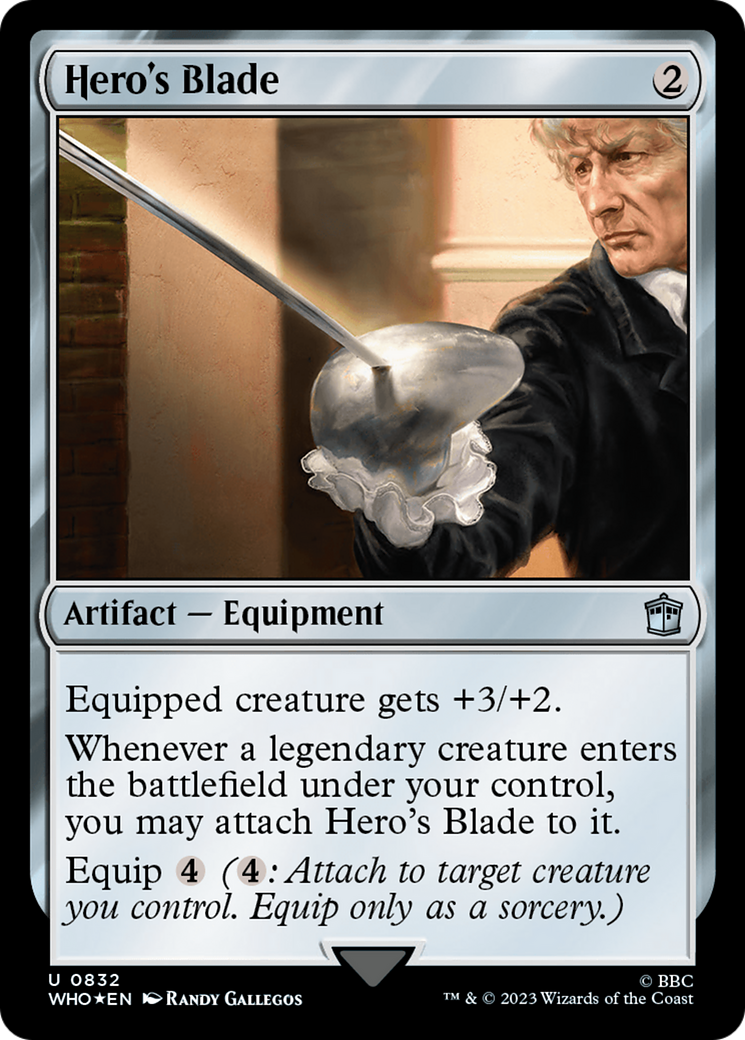 Hero's Blade (Surge Foil) [Doctor Who] | Empire Gaming NC