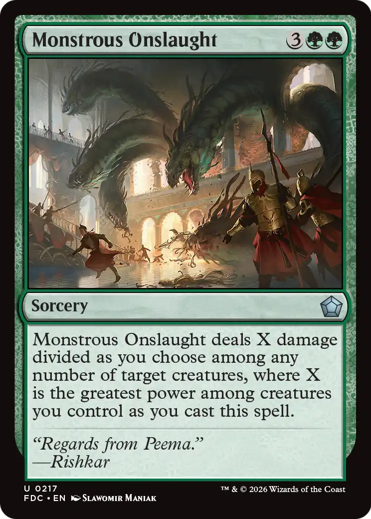Monstrous Onslaught [Foundations Commander] | Empire Gaming NC