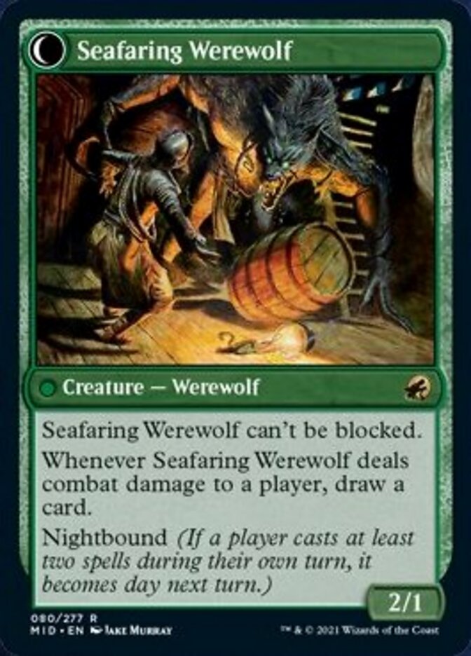 Suspicious Stowaway // Seafaring Werewolf [Innistrad: Midnight Hunt] | Empire Gaming NC