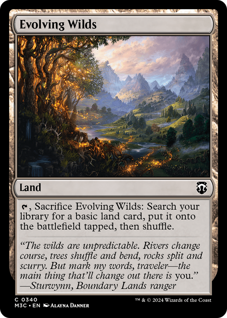 Evolving Wilds (Ripple Foil) [Modern Horizons 3 Commander] | Empire Gaming NC