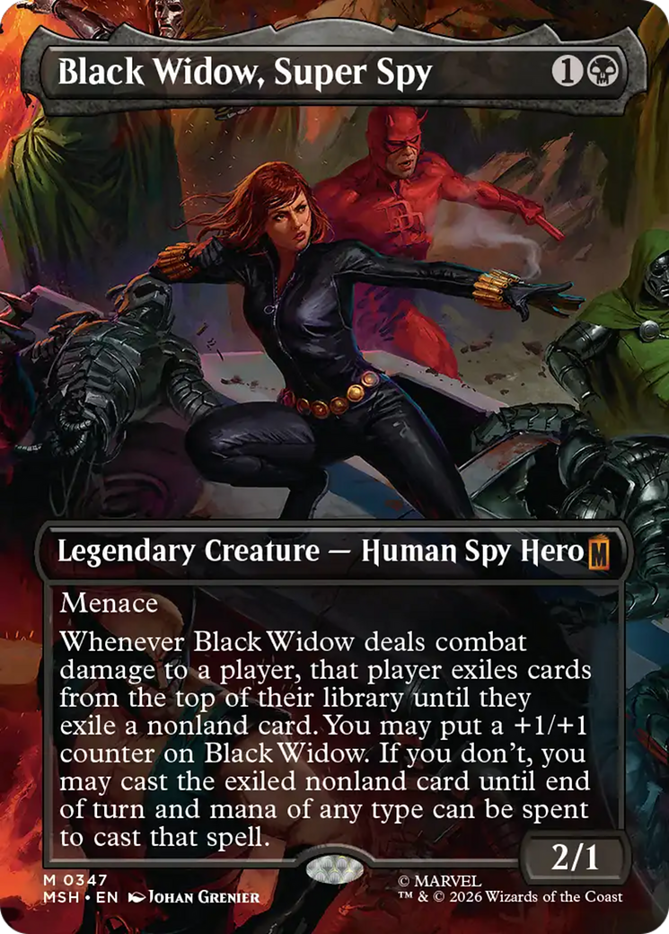 Black Widow, Super Spy (Borderless) (0347) [Marvel Super Heroes] | Empire Gaming NC