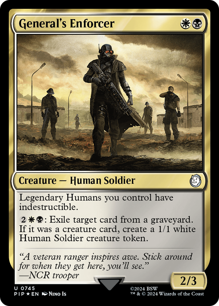 General's Enforcer (Surge Foil) [Fallout] | Empire Gaming NC