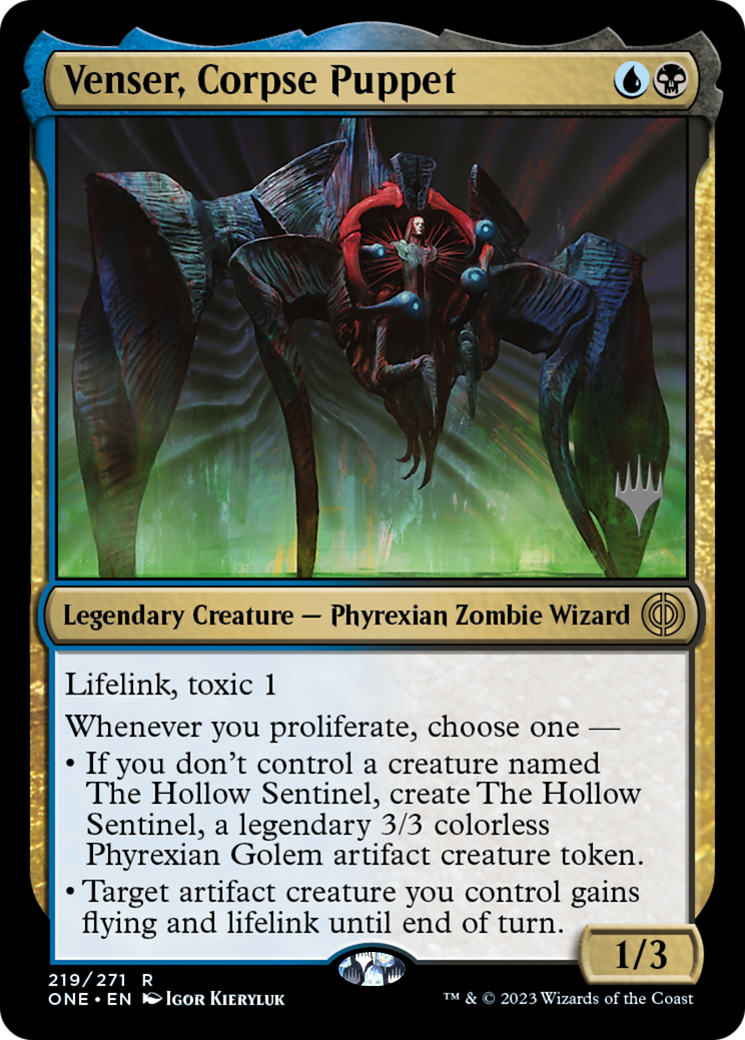 Venser, Corpse Puppet (Promo Pack) [Phyrexia: All Will Be One Promos] | Empire Gaming NC