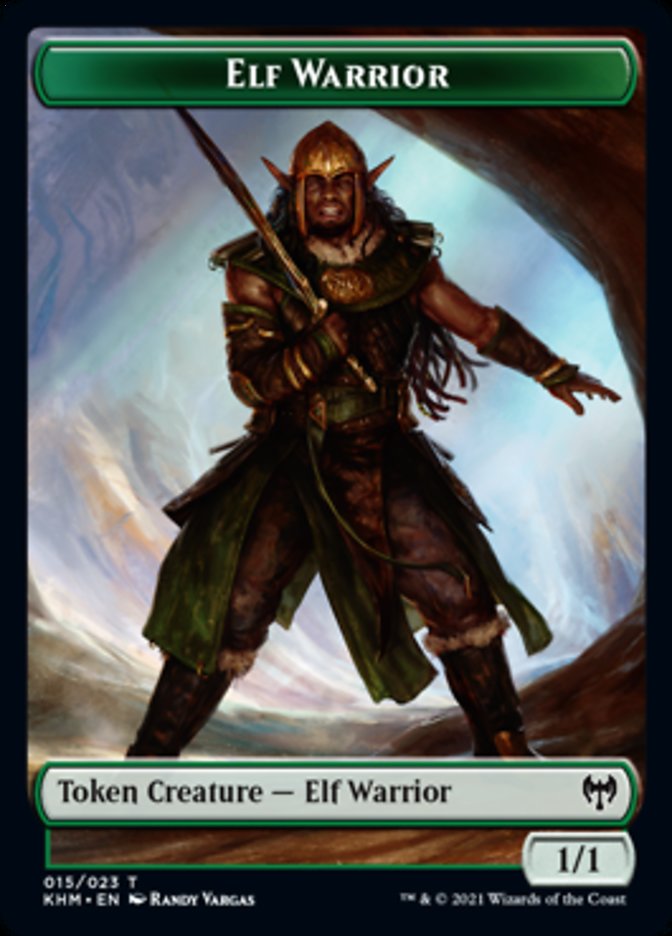 Elf Warrior Token [Kaldheim Tokens] | Empire Gaming NC