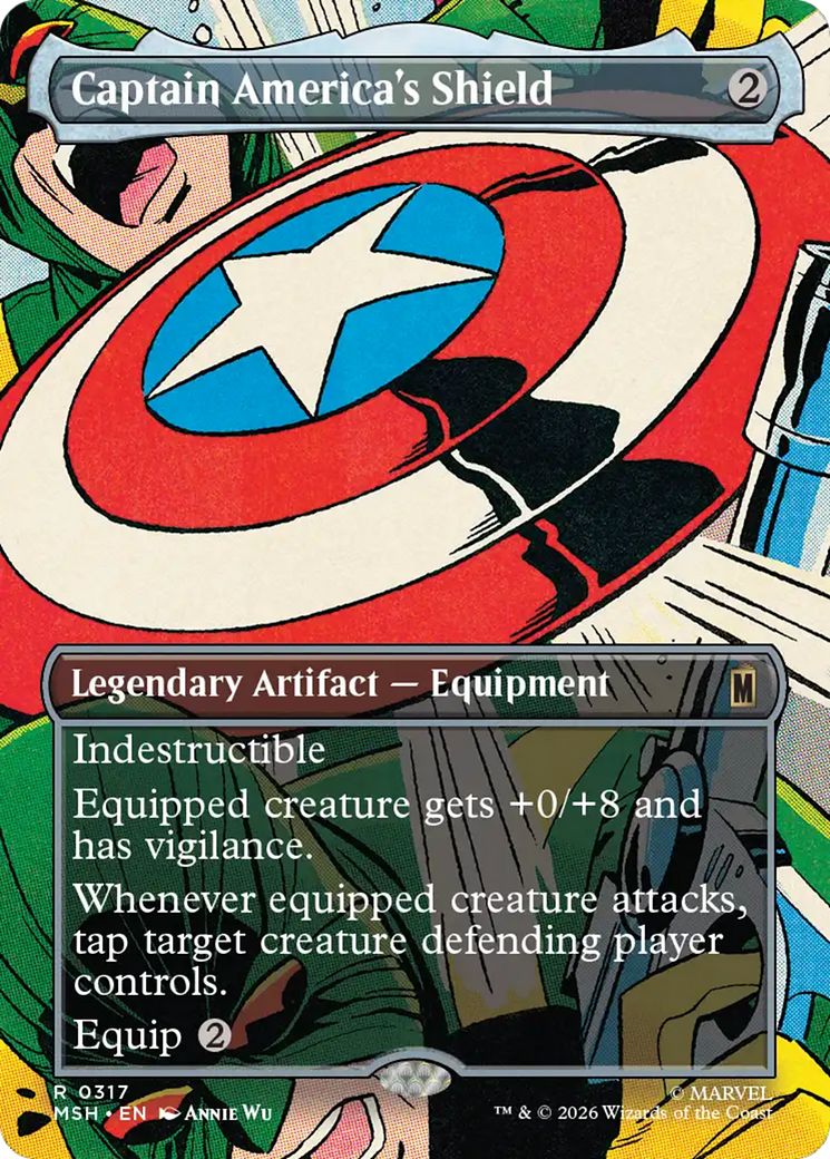 Captain America's Shield (Borderless) (0317) [Marvel Super Heroes] | Empire Gaming NC