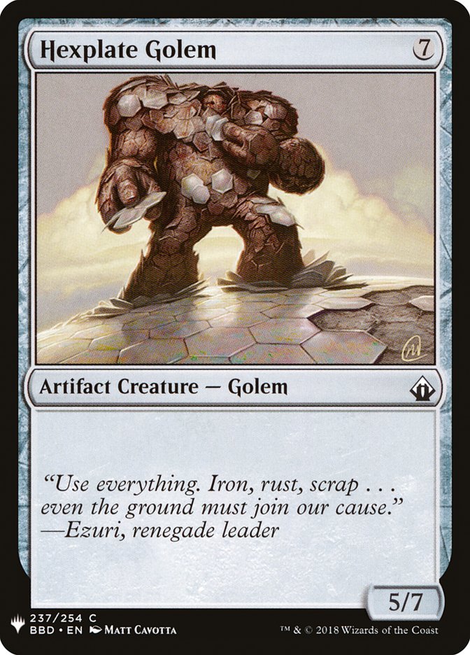 Hexplate Golem [Mystery Booster] | Empire Gaming NC