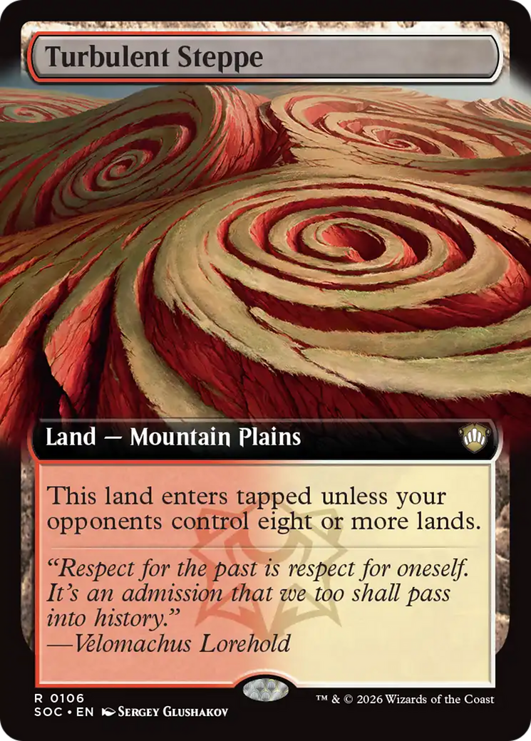 Turbulent Steppe (Extended Art) [Secrets of Strixhaven Commander] | Empire Gaming NC