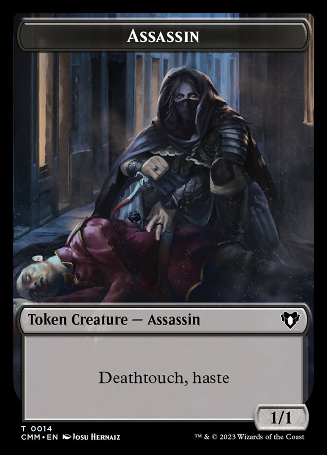 Treasure // Assassin Double-Sided Token [Commander Masters Tokens] | Empire Gaming NC