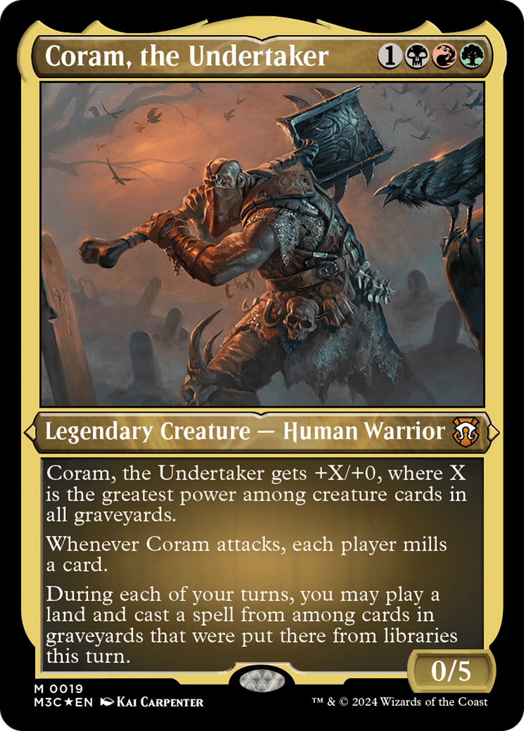 Coram, the Undertaker (Foil Etched) [Modern Horizons 3 Commander] | Empire Gaming NC