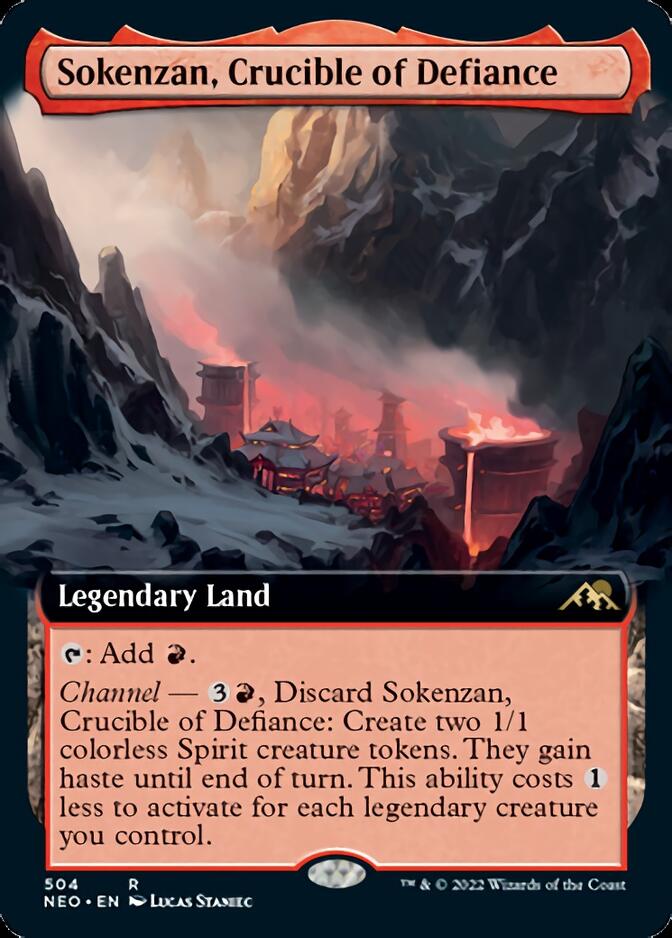 Sokenzan, Crucible of Defiance (Extended Art) [Kamigawa: Neon Dynasty] | Empire Gaming NC