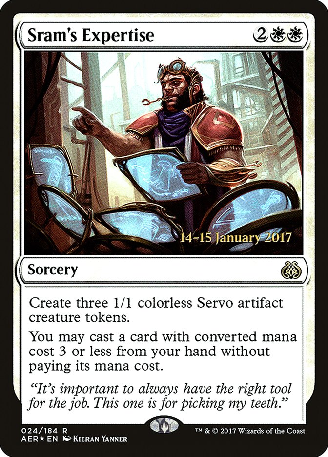 Sram's Expertise [Aether Revolt Prerelease Promos] | Empire Gaming NC