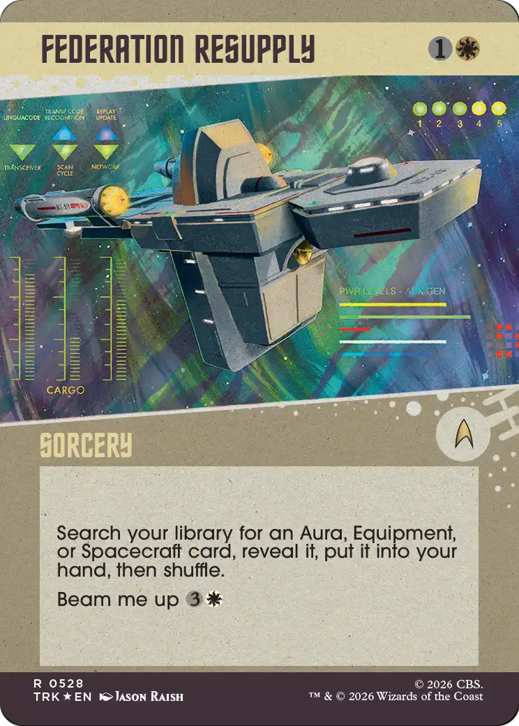 Federation Resupply (Showcase) (Surge Foil) [Star Trek] | Empire Gaming NC