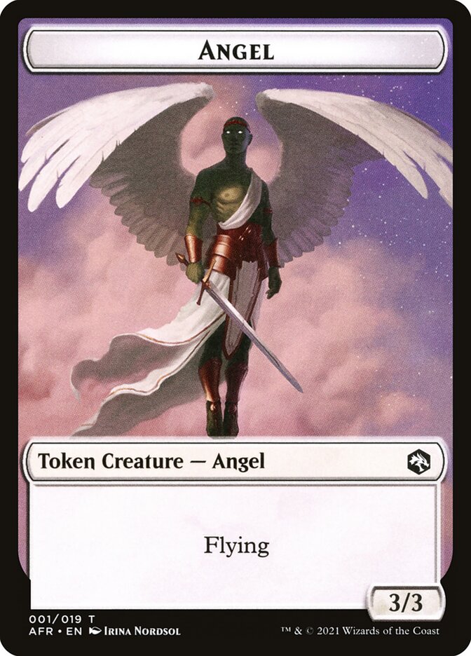 Angel // Dog Illusion Double-Sided Token [Dungeons & Dragons: Adventures in the Forgotten Realms Tokens] | Empire Gaming NC