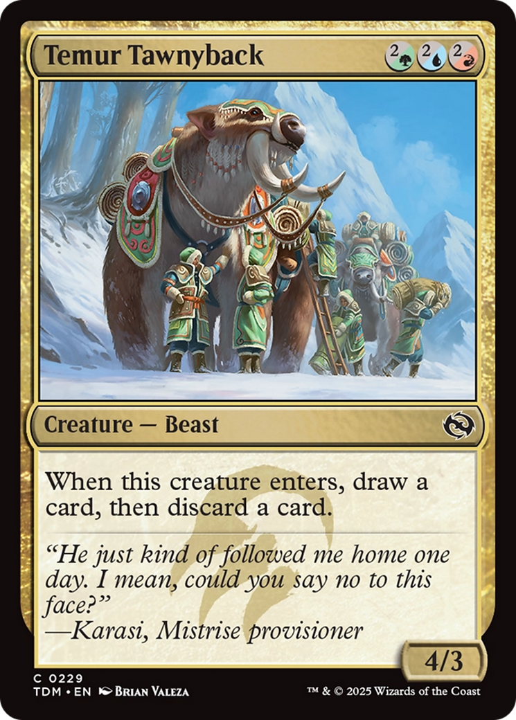 Temur Tawnyback [Tarkir: Dragonstorm] | Empire Gaming NC