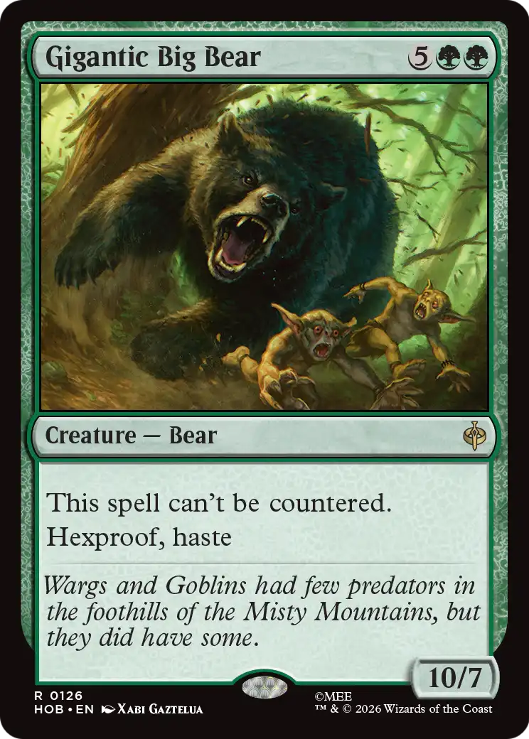 Gigantic Big Bear [The Hobbit] | Empire Gaming NC
