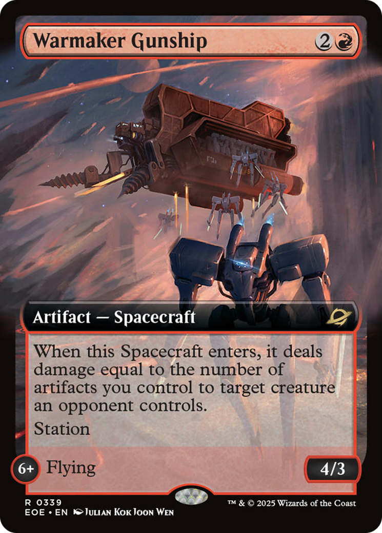 Warmaker Gunship (Extended Art) [Edge of Eternities] | Empire Gaming NC