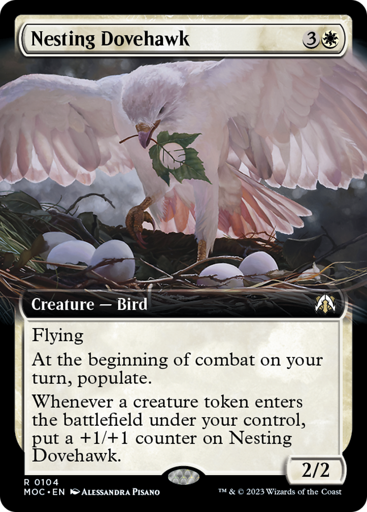 Nesting Dovehawk (Extended Art) [March of the Machine Commander] | Empire Gaming NC