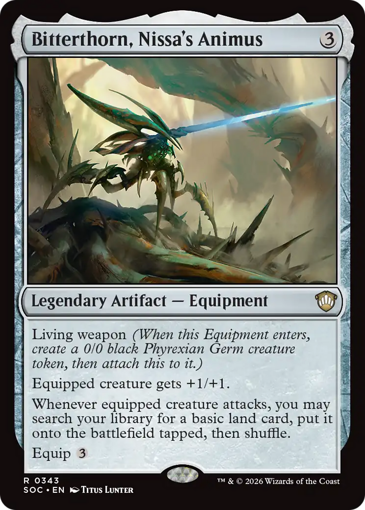 Bitterthorn, Nissa's Animus [Secrets of Strixhaven Commander] | Empire Gaming NC