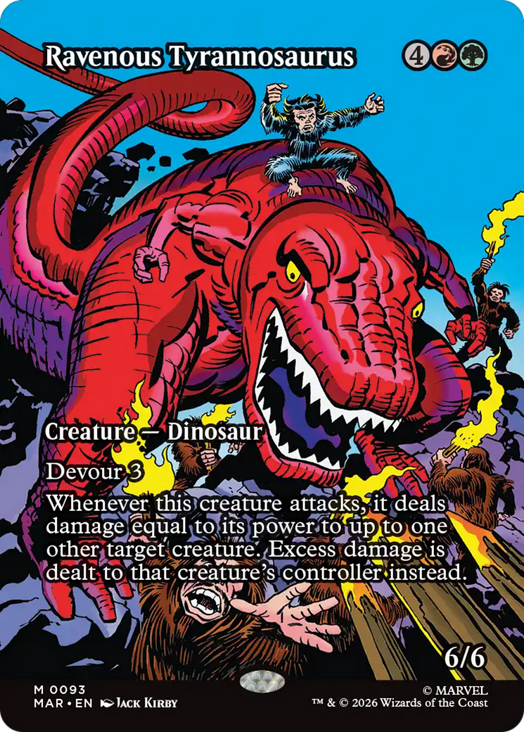 Ravenous Tyrannosaurus (Borderless) [Marvel Universe: Eternal-Legal] | Empire Gaming NC
