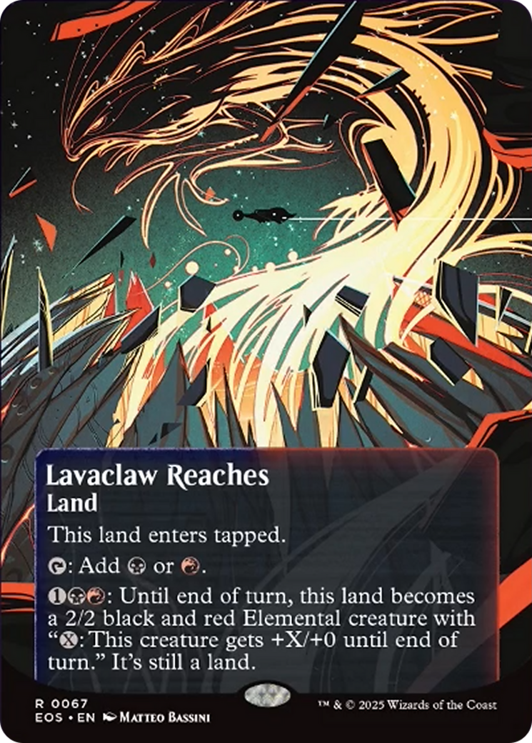 Lavaclaw Reaches (0067) (Borderless) [Edge of Eternities: Stellar Sights] | Empire Gaming NC