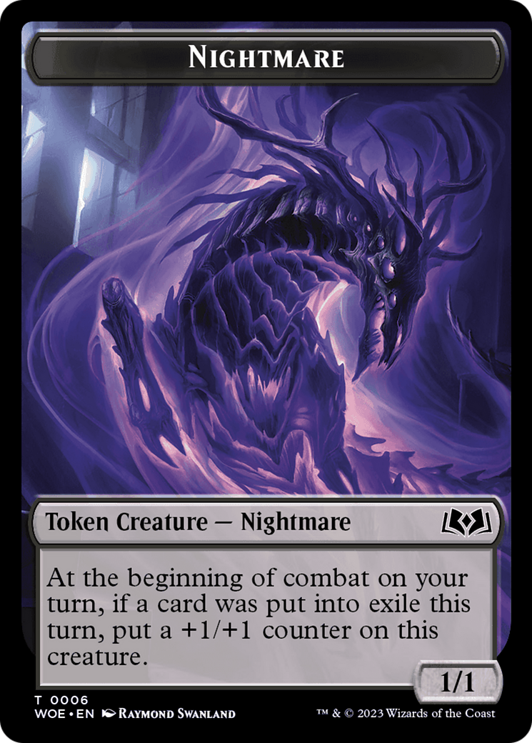 Nightmare // Food (0011) Double-Sided Token [Wilds of Eldraine Tokens] | Empire Gaming NC