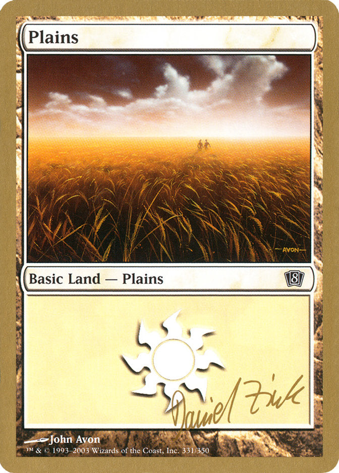 Plains (dz331) (Daniel Zink) [World Championship Decks 2003] | Empire Gaming NC