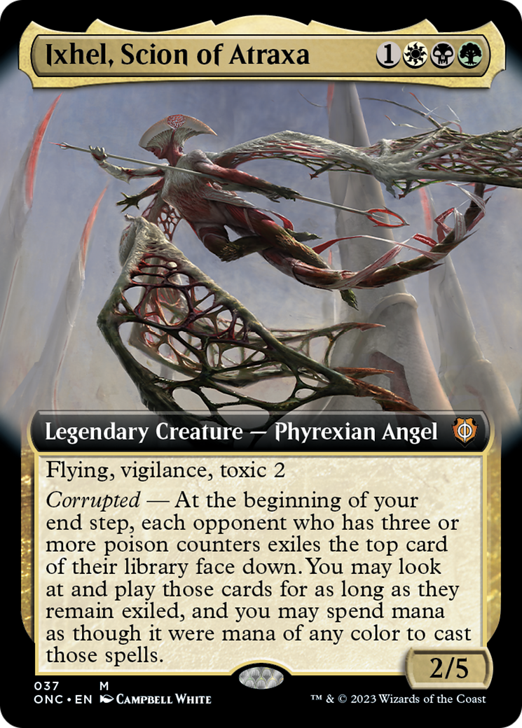 Ixhel, Scion of Atraxa (Extended Art) [Phyrexia: All Will Be One Commander] | Empire Gaming NC