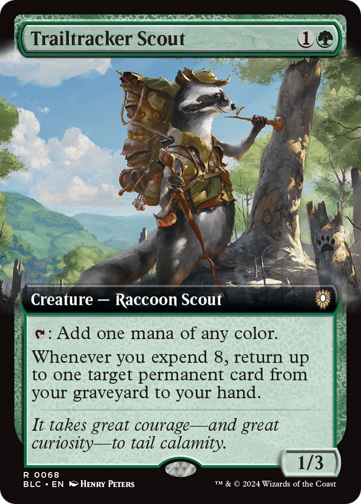 Trailtracker Scout (Extended Art) [Bloomburrow Commander] | Empire Gaming NC