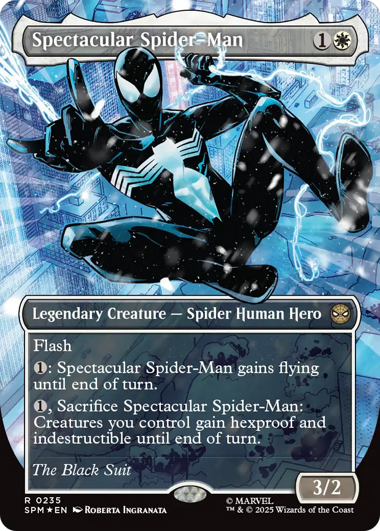 Spectacular Spider-Man (0235) (Borderless) (Textured Foil) [Marvel's Spider-Man] | Empire Gaming NC
