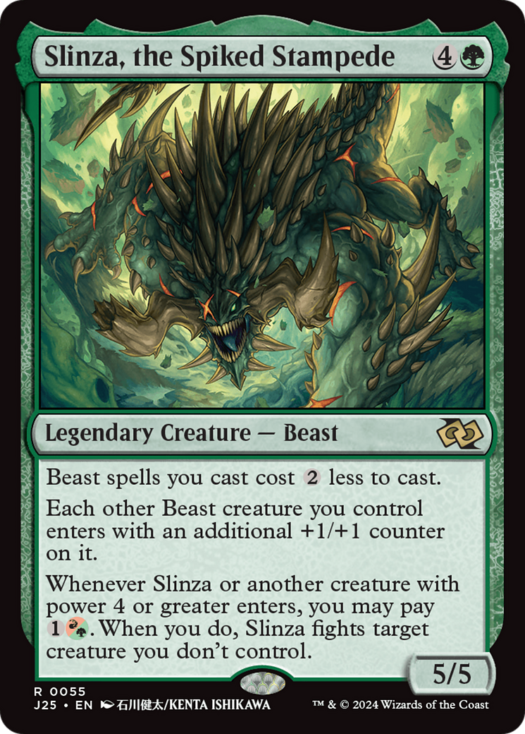 Slinza, the Spiked Stampede (Anime) [Foundations Jumpstart] | Empire Gaming NC