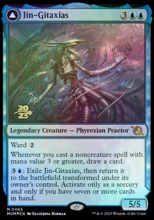 Jin-Gitaxias // The Great Synthesis [March of the Machine Prerelease Promos] | Empire Gaming NC