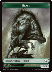 Clue // Beast (0005) Double-Sided Token [Edge of Eternities Commander Tokens] | Empire Gaming NC