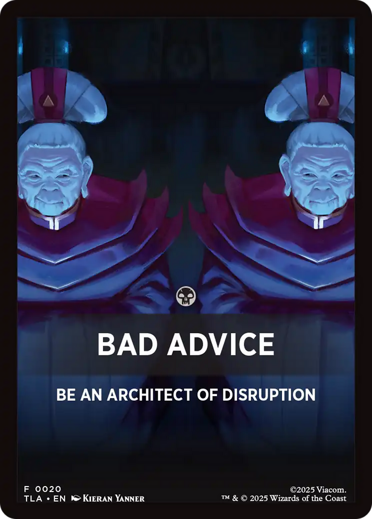 Bad Advice Theme Card [Avatar: The Last Airbender Tokens] | Empire Gaming NC