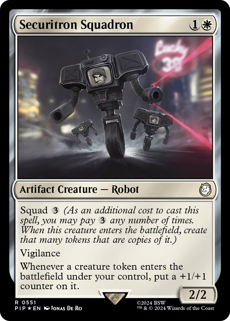 Securitron Squadron (Surge Foil) [Fallout] | Empire Gaming NC