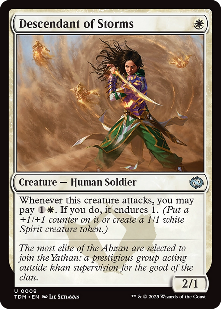 Descendant of Storms [Tarkir: Dragonstorm] | Empire Gaming NC
