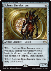 Solemn Simulacrum [Duskmourn: House of Horror Commander] | Empire Gaming NC