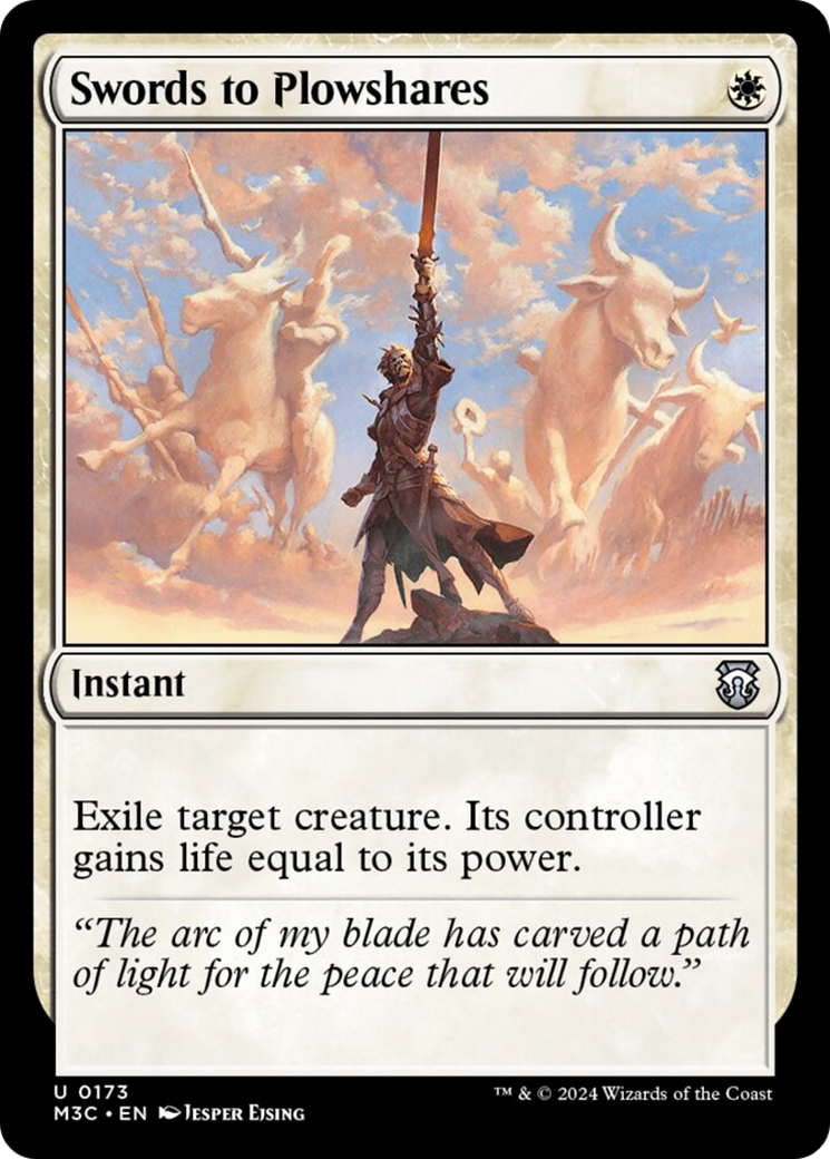 Swords to Plowshares (Ripple Foil) [Modern Horizons 3 Commander] | Empire Gaming NC