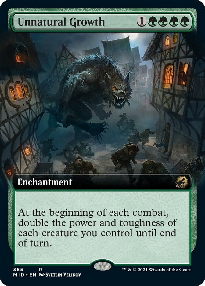 Unnatural Growth (Extended Art) [Innistrad: Midnight Hunt] | Empire Gaming NC