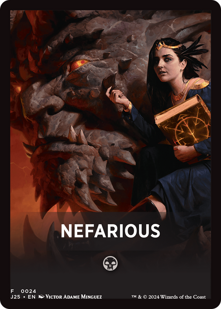 Nefarious Theme Card [Foundations Jumpstart Front Cards] | Empire Gaming NC