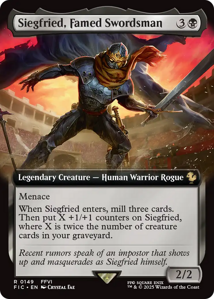 Siegfried, Famed Swordsman (Extended Art) [FINAL FANTASY Commander] | Empire Gaming NC
