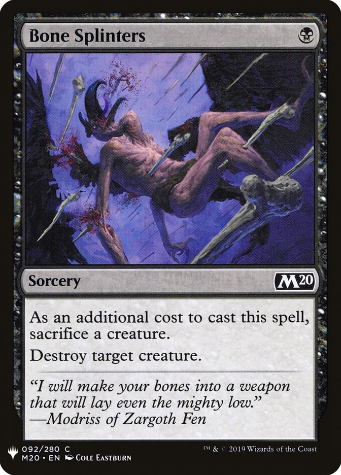 Bone Splinters [Mystery Booster] | Empire Gaming NC